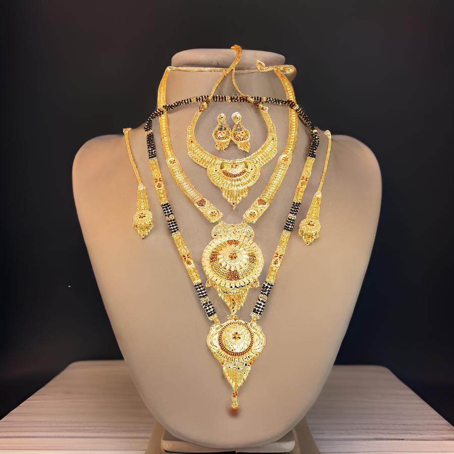 1.5 Gram Gold Plated Necklace Set Combo