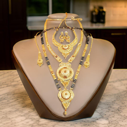 1.5 Gram Gold Plated Necklace Set – Trendy & Affordable Jewelry for Daily Wear