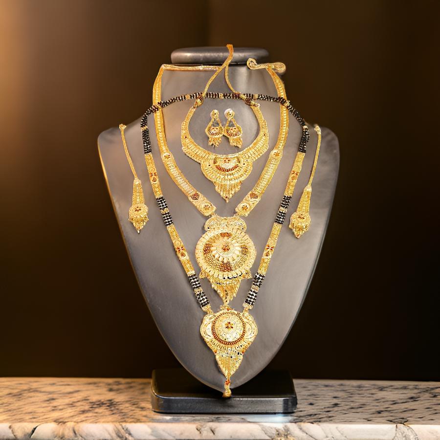1.5 Gram Gold Plated Necklace Set Combo
