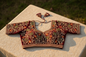 Wine Velvet Floral Embroidered Designer Blouse