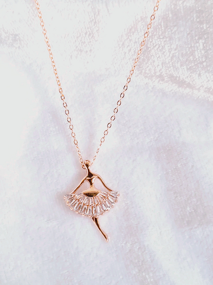 Rose Gold Plated Anti Tarnish Dancing Doll Chain.