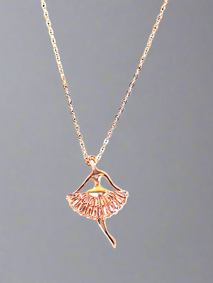 Rose Gold Plated Anti Tarnish Dancing Doll Chain.