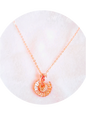 Rose Gold Peacock Anti Tarnish Chain Necklace