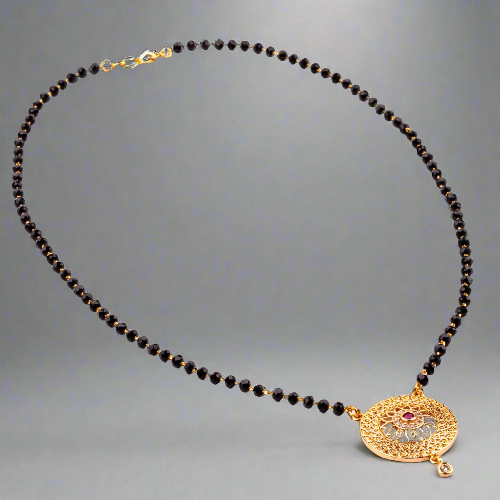 Gold-Plated Short Mangalsutra, A Perfect Blend of Tradition and Modern Style
