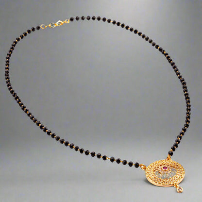 Gold-Plated Short Mangalsutra, A Perfect Blend of Tradition and Modern Style