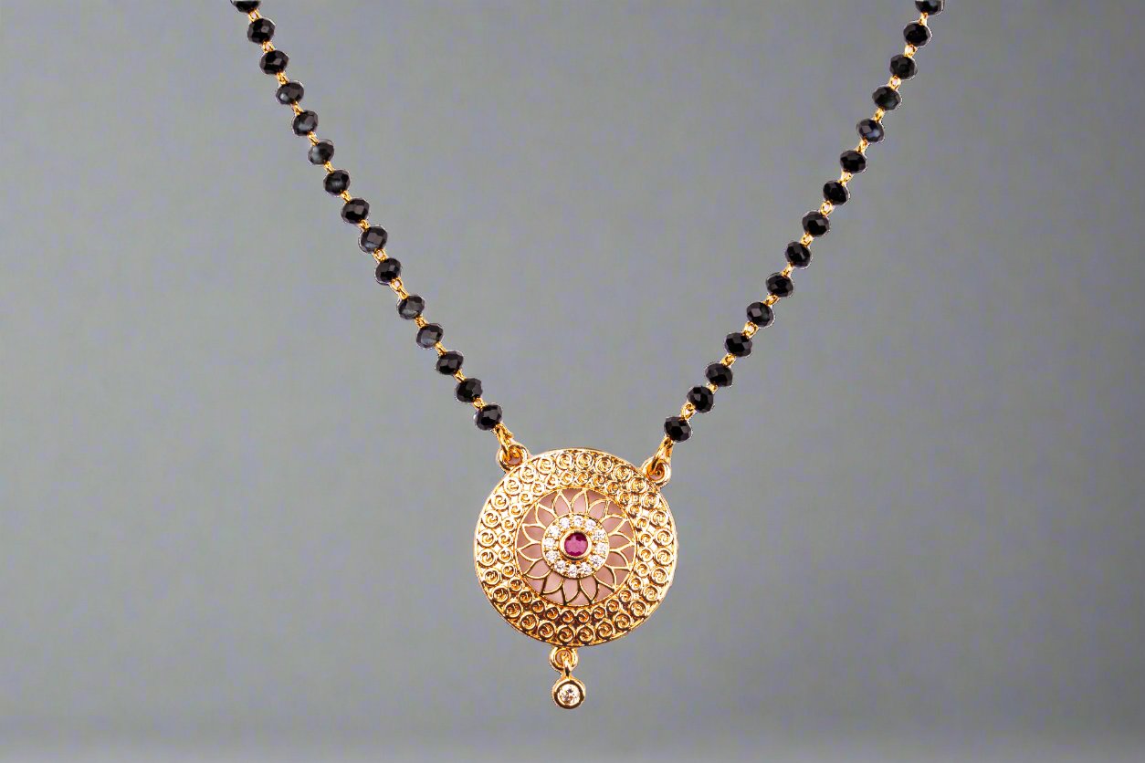 Gold-Plated Short Mangalsutra, A Perfect Blend of Tradition and Modern Style
