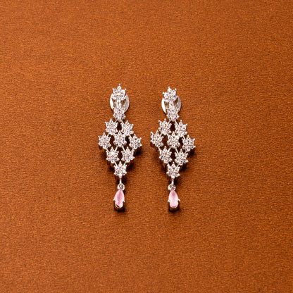 American Diamond Necklace set with bendi