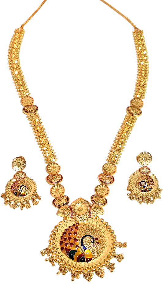 Rani Haar Necklace in 1.5 gram Gold Plated Imitation Jewelry