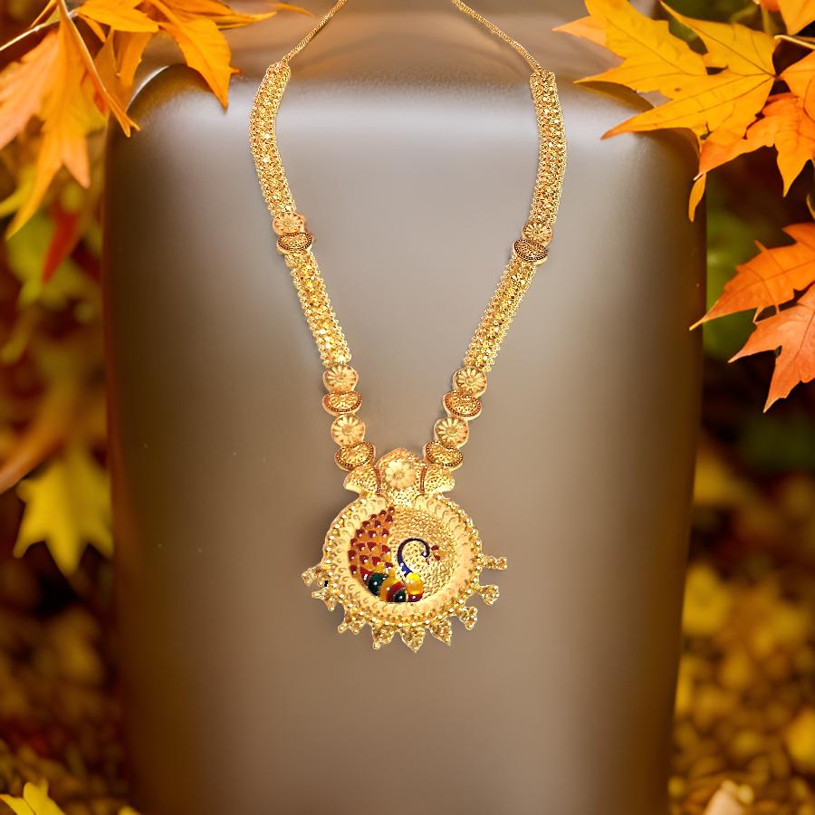 Rani Haar Necklace in 1.5 gram Gold Plated Imitation Jewelry