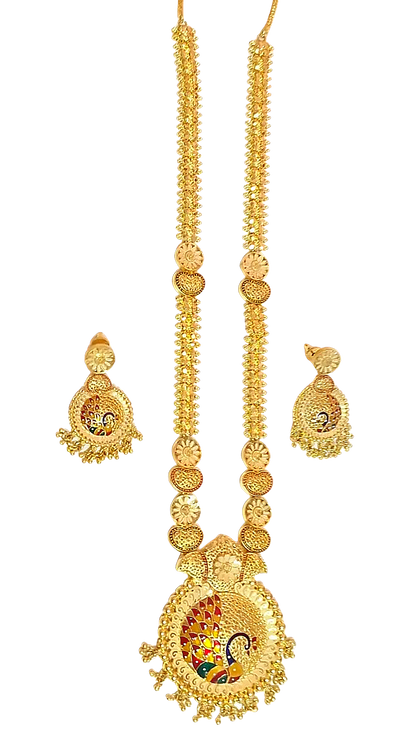 Rani Haar Necklace in 1.5 gram Gold Plated Imitation Jewelry