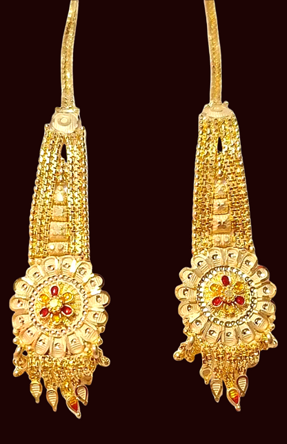 1.5 Gram Gold Plated Rani Haar Necklace Set
