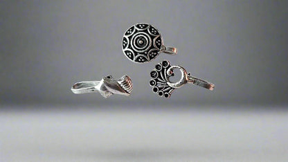 Oxidized Silver Nose Pin Combo