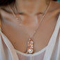 Tinker Bell Pendant Anti Tarnish Rose Gold Plated Chain Necklace