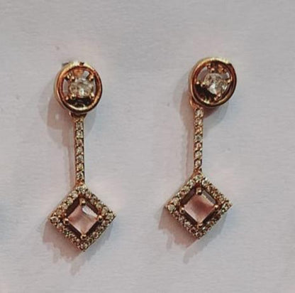 Pink Necklace Set with matching color Earrings
