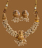 Temple Design one Gram Gold Plated Necklace Set