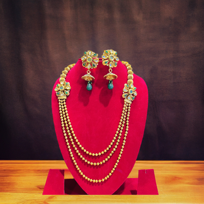 Luxurious 1.5 Gram Gold Plated Necklace Set – Lightweight and Crafted for Lasting Shine