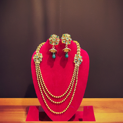 Luxurious 1.5 Gram Gold Plated Necklace Set – Lightweight and Crafted for Lasting Shine